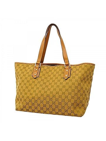 Gucci Gucci GG Canvas Tote Bag 257248, Brown Canvas, Women's, P3049393 (view 1)