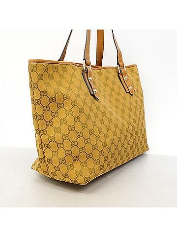 Gucci Gucci GG Canvas Tote Bag 257248, Brown Canvas, Women's, P3049393 (view 2)