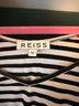 Reiss 100% Polyester Stripes Black White Long Sleeve Blouse Size XS - photo 3