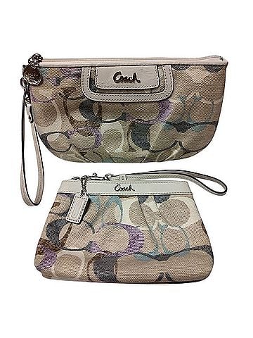 Coach Soho Optic Linen Wristlet (view 1)