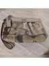 Coach Graphic Color Block Solid Tweed Blue Tan Ivory Wristlet One size - photo 9