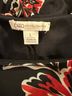 Cato 94% Polyester 6% Spandex 100% Polyester Floral Black Red Green Cocktail Dress Size L - photo 3