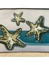 Coach Animal Print Color Block Graphic Solid Tropical Silver Teal Ivory Makeup Bag One size - photo 4