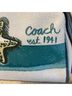 Coach Animal Print Color Block Graphic Solid Tropical Silver Teal Ivory Makeup Bag One size - photo 3