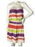 BCBGMAXAZRIA 100% Polyester 80% Cotton 27% Nylon Stripes Multi Color Cocktail Dress Size S - photo 1