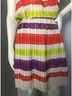 BCBGMAXAZRIA 100% Polyester 80% Cotton 27% Nylon Stripes Multi Color Cocktail Dress Size S - photo 4