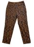 Diane von Furstenberg Animal Print Black Orange Casual Pants Size 16 - photo 2