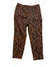 Diane von Furstenberg Animal Print Black Orange Casual Pants Size 16 - photo 1
