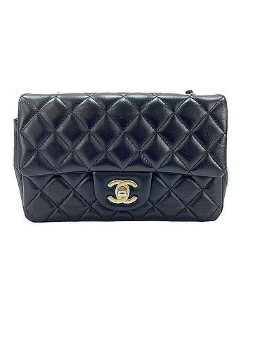 Chanel Chanel Mini Matelassé Shoulder Bag, Black (view 2)