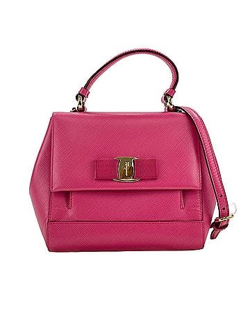 Salvatore Ferragamo Salvatore Ferragamo Vara Ribbon 2-Way Shoulder Bag, Pink (view 1)