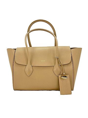 Salvatore Ferragamo Salvatore Ferragamo East West Tote Bag, Beige (view 1)