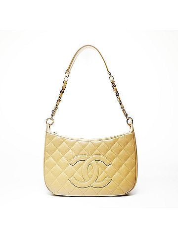 Chanel Chanel Matelassé Caviar Skin Shoulder Bag, Beige (view 1)