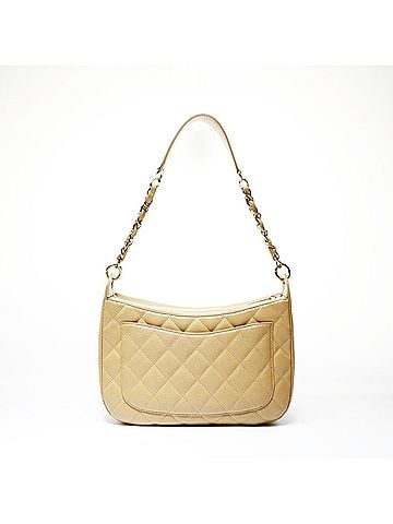 Chanel Chanel Matelassé Caviar Skin Shoulder Bag, Beige (view 2)