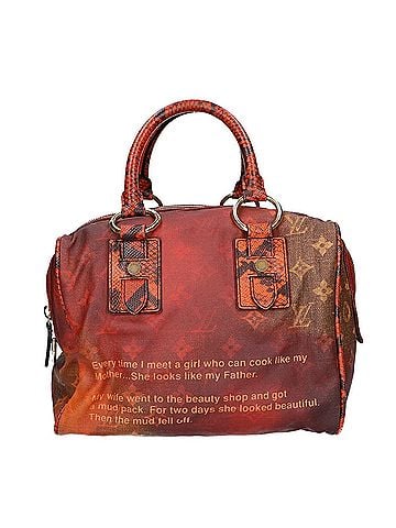Louis Vuitton LOUIS VUITTON M95737 Monogram Jokes Man Crazy Richard Prince Handbag Rouge Women's (view 1)