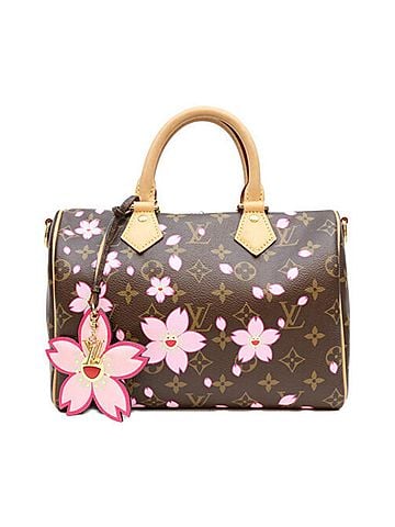 Louis Vuitton LOUIS VUITTON x TM Takashi Murakami M14174 Monogram Cherry Blossom Speedy Bandoulière 25 Boston Bag Brown Pink Women's (view 1)