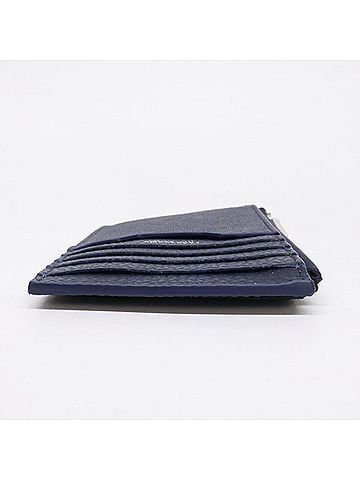 Salvatore Ferragamo Salvatore Ferragamo 661587 Fabric Calf Fragment Case Card Wallet/Coin New Navy Men's (view 2)