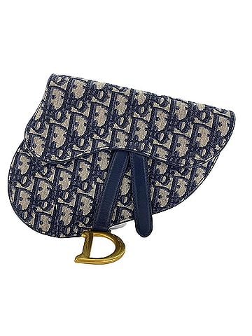 Christian Dior Christian Dior Oblique 2-Way Waist Bag, Navy (view 2)