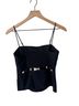 SIMKHAI 55% Linen 45% Viscose 100% Cotton Black Gold Tank Top Size S - photo 2