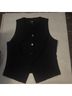 Zara Solid Black Vest Size M - photo 12