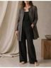 Eileen Fisher Multi Color Brown Gray Jacket Size L - photo 4