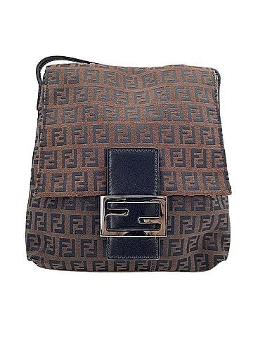 Fendi Fendi Zucchino Shoulder Bag, Brown (view 2)