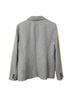 J.Crew 55% Linen 45% Cotton 100% Polyester Chevron-herringbone Blue White Blazer Size 14 - photo 8