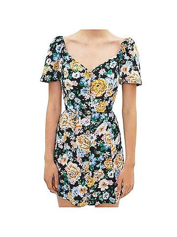 Bershka floral mini dress Casual Dress (view 1)