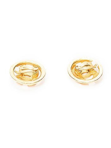 Chanel CC Round Clip On Earrings (view 2)