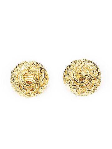 Chanel CC Round Clip On Earrings (view 1)