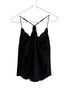 J. Crew x Dauphinette 100% Polyester Black Tank Top Size 4 - photo 2
