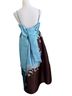 ALEMAIS 88% Polyester 12% Polyester 100% Cotton Print Blue Brown Multi Color Casual Dress Size 6 - photo 2