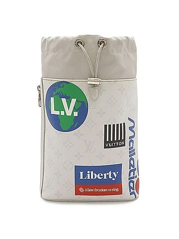 Louis Vuitton LOUIS VUITTON Louis Vuitton Monogram Chalk Sling Bag, Body Shoulder Antarctica, Gray M44629 (view 1)