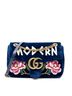 Gucci Blue Medium GG Marmont Flap One size - photo 1