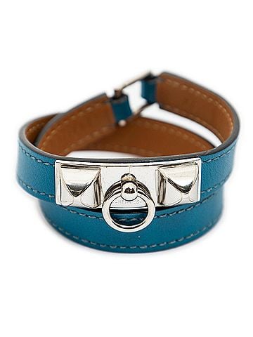 Hermes Leather Goods Rivale Double Tour Bracelet XS (view 1)