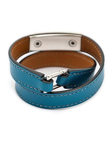 Hermes Leather Goods Rivale Double Tour Bracelet XS (view 2)