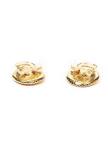 Chanel CC Round Clip On Earrings (view 2)