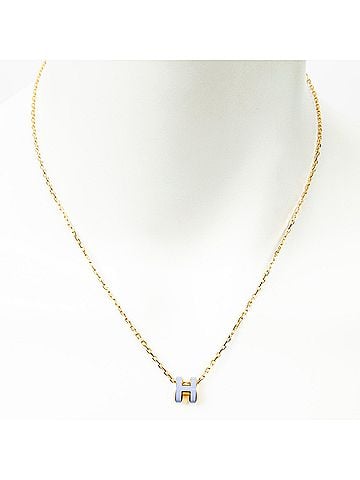 Hermes Leather Goods Mini Pop H Pendant Necklace (view 1)