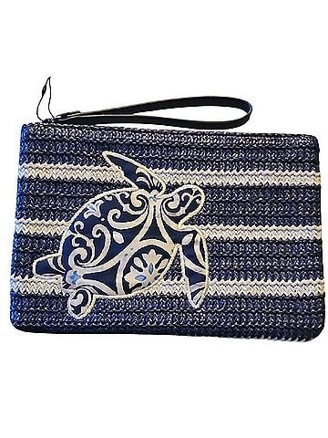 Vera Bradley Steel Blue Turtle Medallion Clutch (view 1)