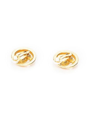 Chanel CC Round Clip On Earrings (view 2)