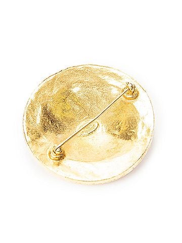 Chanel CC Round Medallion Brooch (view 2)