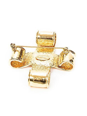 Chanel CC Cross Brooch (view 2)