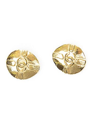 Chanel CC Oval Clip On Earrings (view 1)