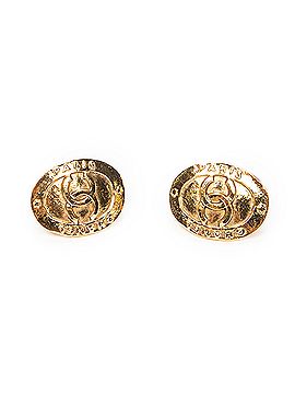 Chanel CC Oval Clip On Earrings (view 1)