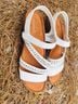 Bare Traps 100% Other Floral White Sandals Size 7 1/2 - photo 9