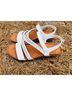 Bare Traps 100% Other Floral White Sandals Size 7 1/2 - photo 10