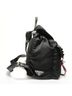 Prada 100% Nylon Black Prada Nylon Studded Leather Backpack, Black One size - photo 3