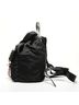 Prada 100% Nylon Black Prada Nylon Studded Leather Backpack, Black One size - photo 4