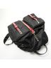 Prada 100% Nylon Black Prada Nylon Studded Leather Backpack, Black One size - photo 8