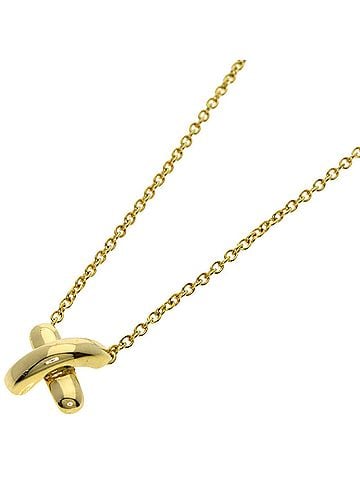 Tiffany & Co. Tiffany & Co. Cross Stitch Necklace, 18K Yellow Gold, Women's. (view 1)