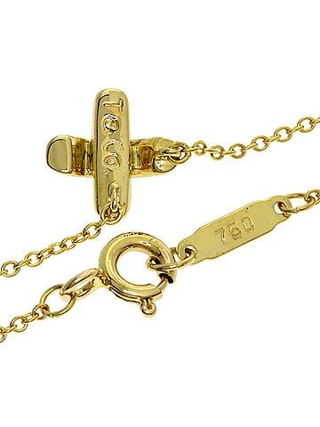 Tiffany & Co. Tiffany & Co. Cross Stitch Necklace, 18K Yellow Gold, Women's. (view 2)
